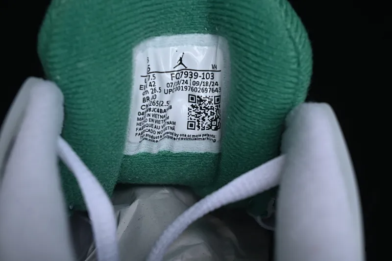 All categories Air Jordan Jordan series basketball shoes Air Jordan 4 Air Jordan 4 "Remastered" AJ4 Joe 4 remake raw rubber white and green FQ7939-103